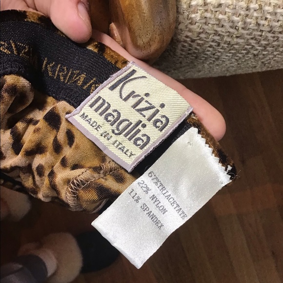 Krizia Maglia Leopard Skirt - Picture 6 of 7